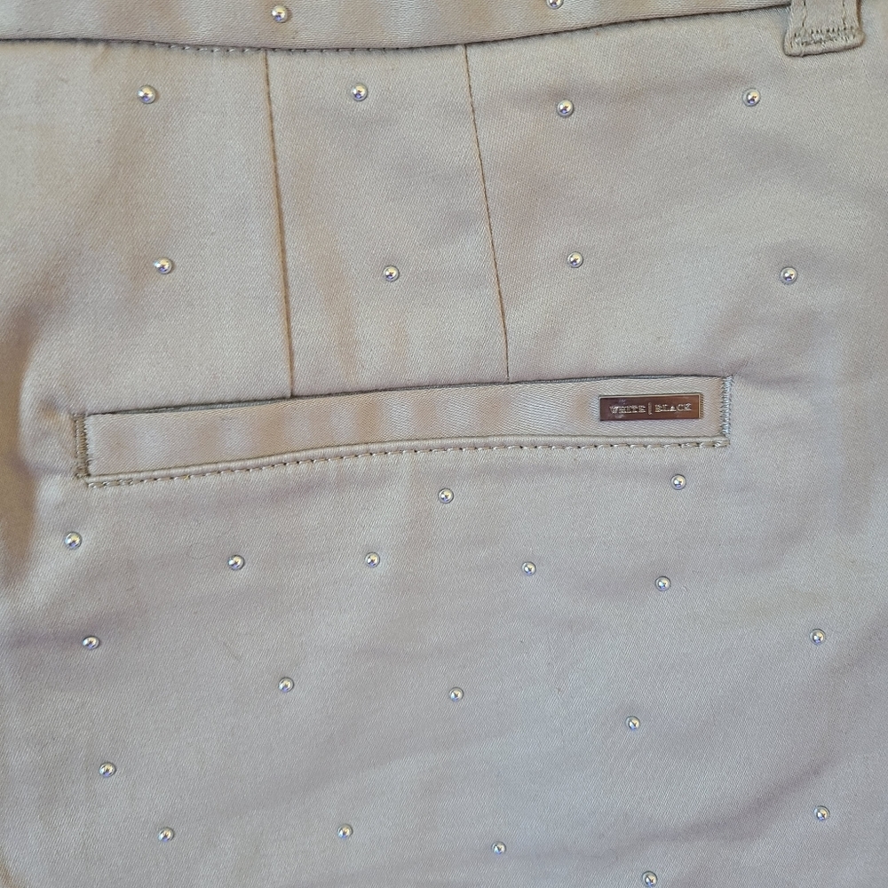 WHBM Studded Shorts Size 8 Khakis - Picture 4 of 8